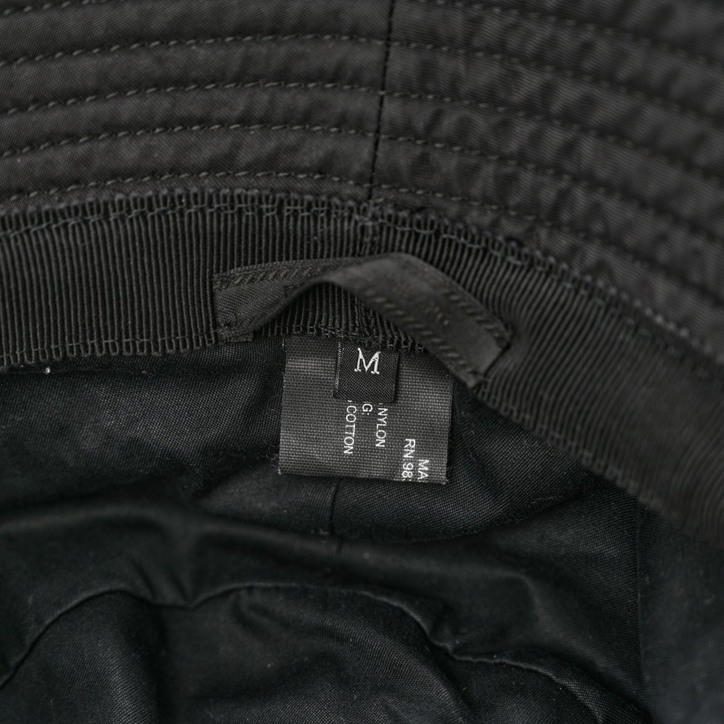 Nylon Bucket Hat M Black