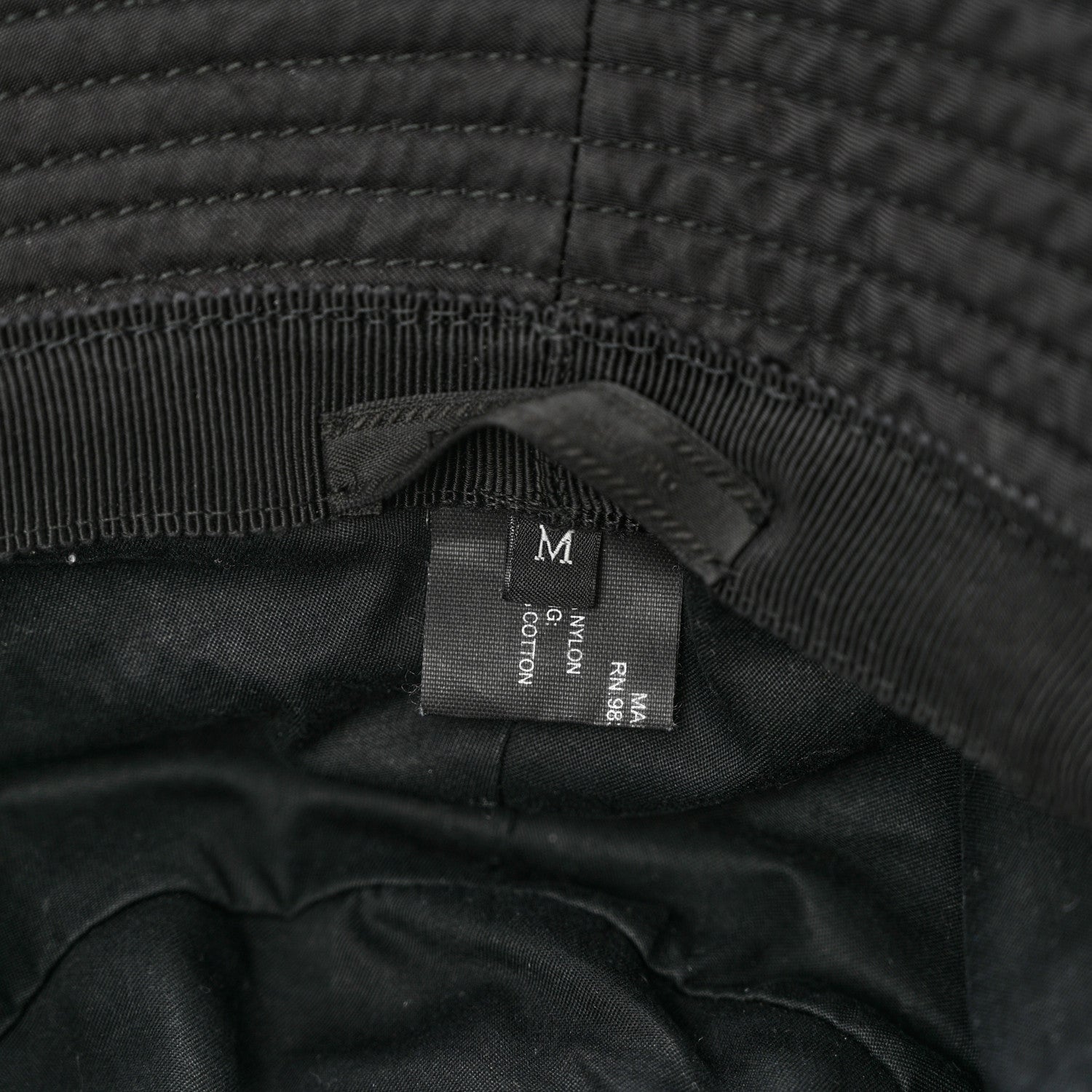 Prada Nylon Bucket Hat M Black 7 of 8