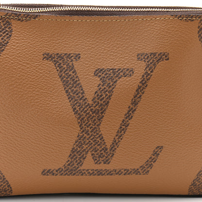 Louis Vuitton Reverse Monogram Giant Double Zip Pochette 7 of 9