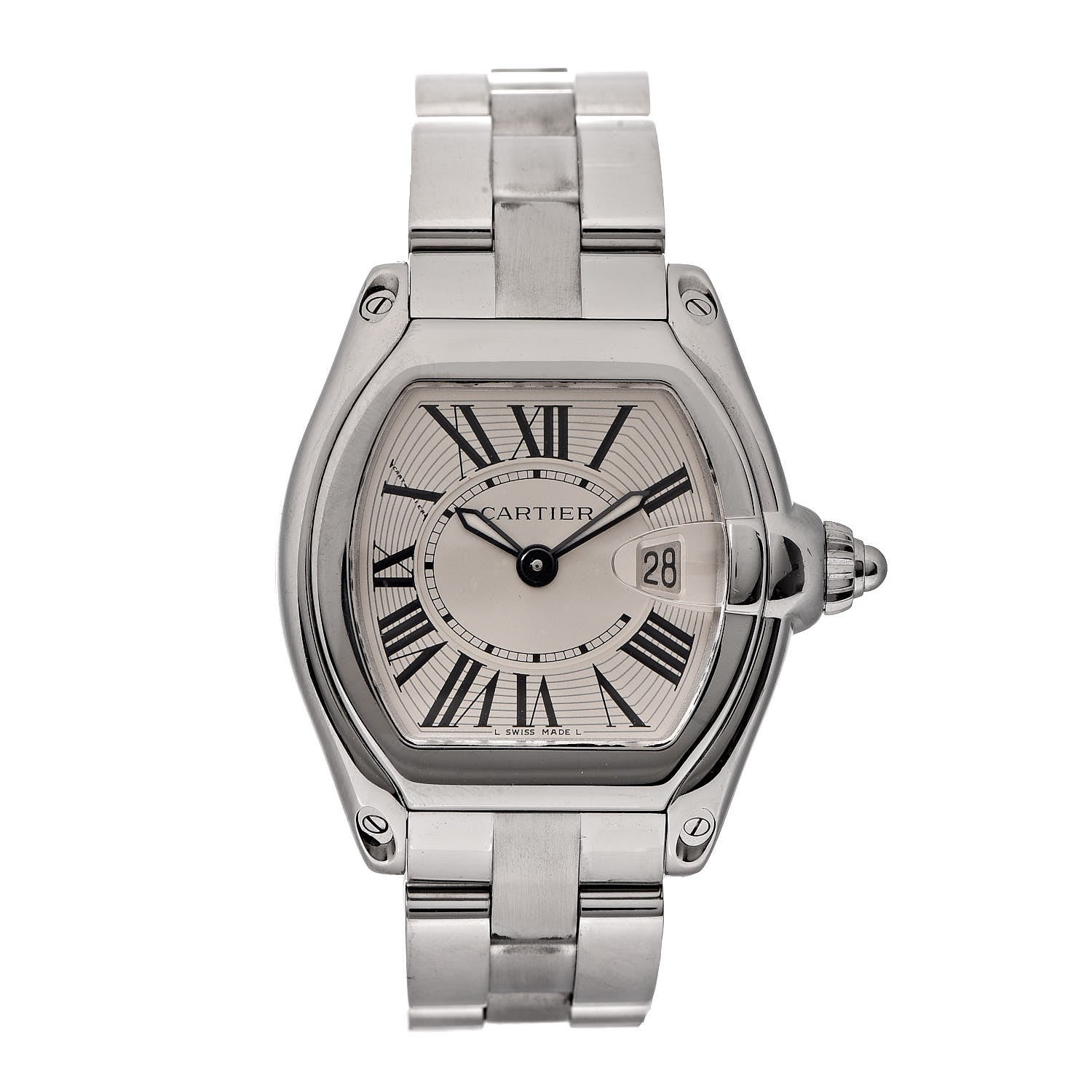 Cartier Stainless Steel 31mm Roadster Quartz Watch 1 of 6