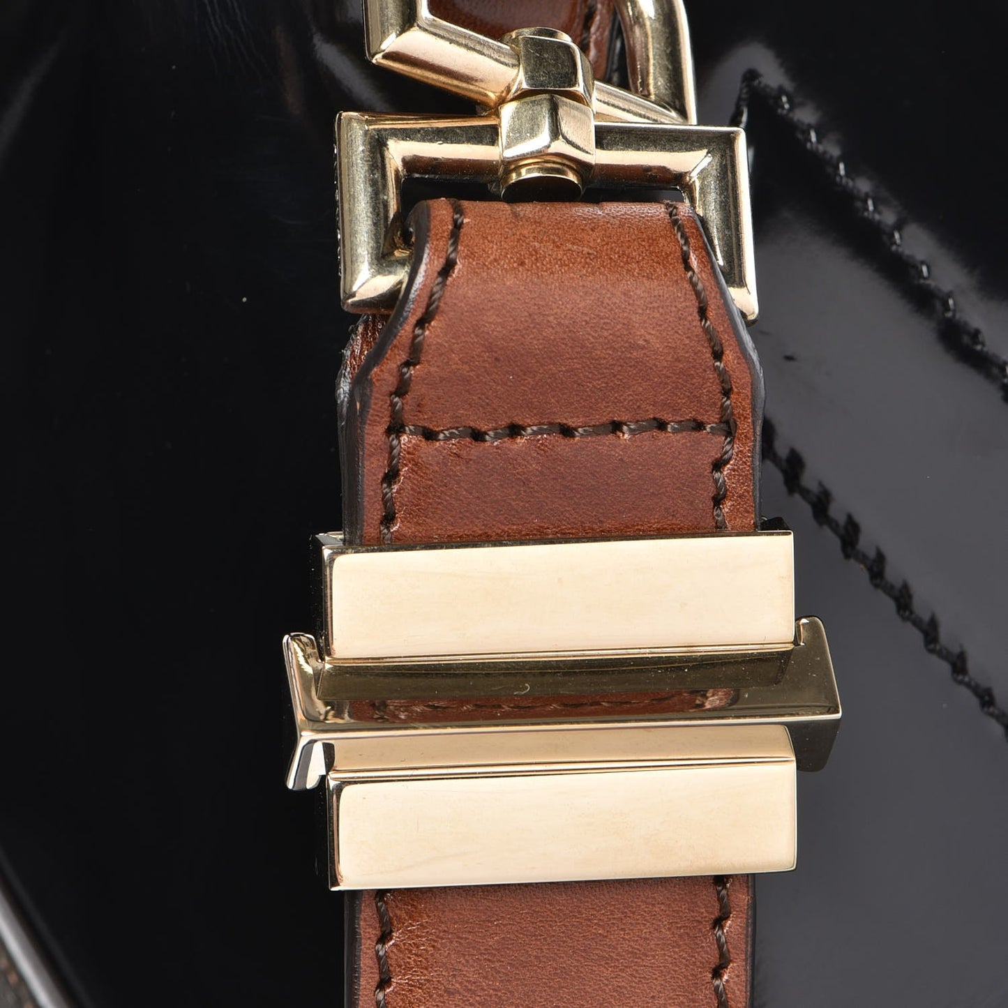 Patent Calfskin Stingray Embossed Medium Tri-Color Antigona