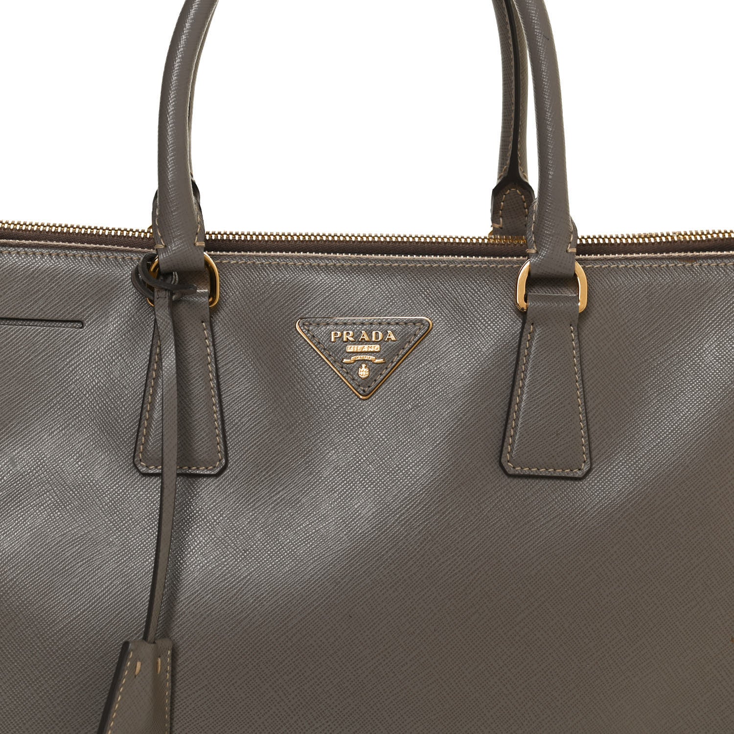Prada Saffiano Medium Galleria Double Zip Tote Argilla 8 of 11