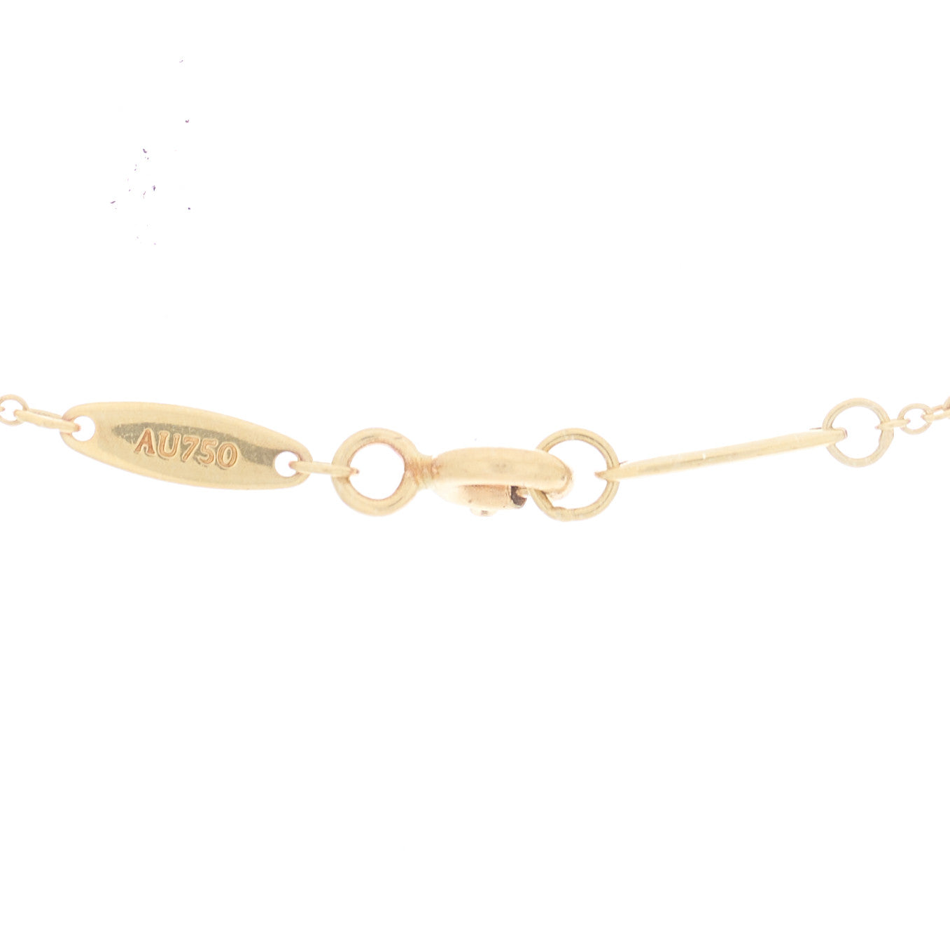 Tiffany 18K Yellow Gold Diamond Elsa Peretti .05ct Diamonds by the Yard Pendant Necklace 4 of 7