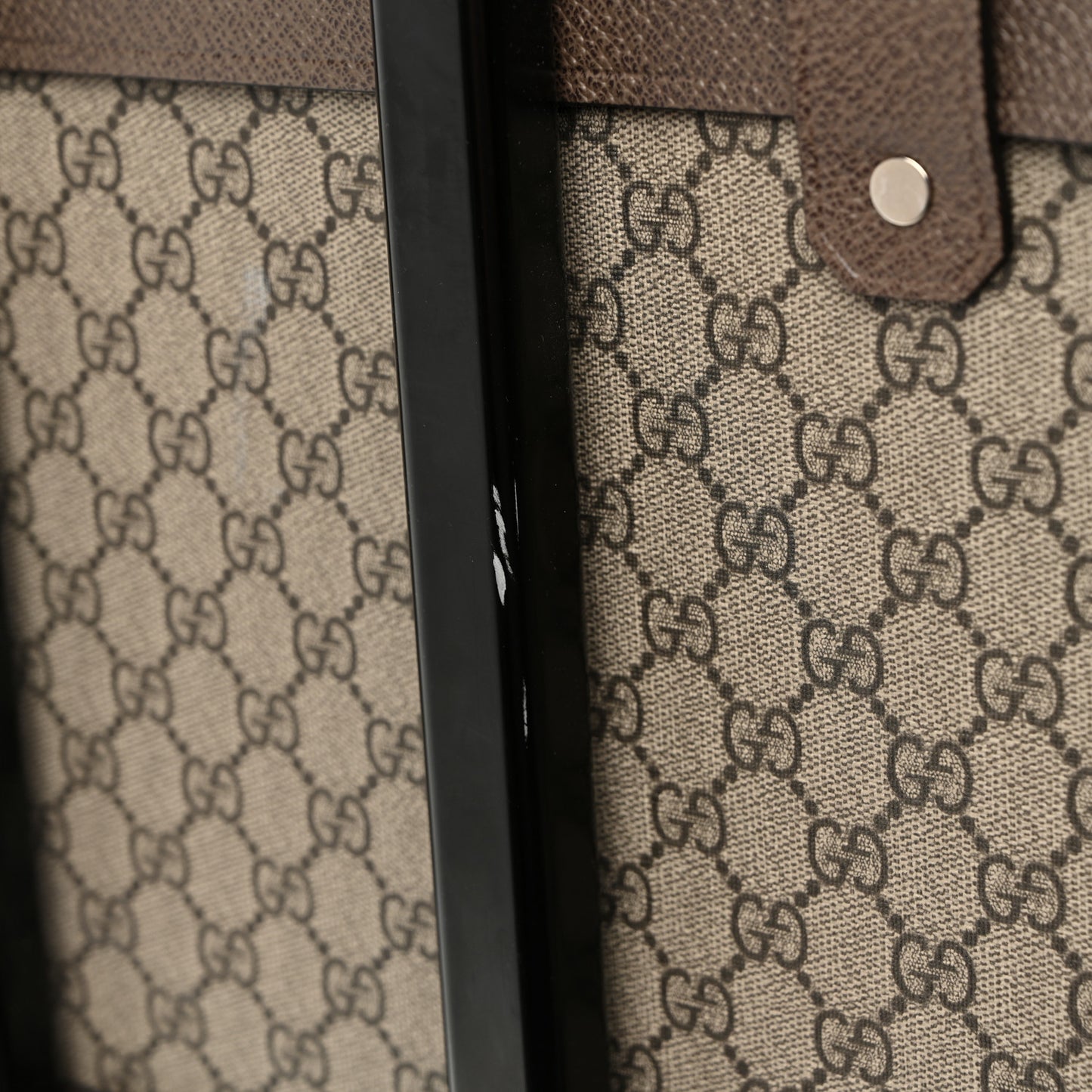 Supreme Monogram Medium Globe-Trotter Suitcase Brown