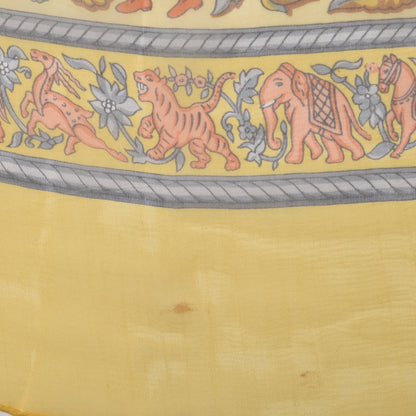 Hermes Cashmere Silk Chasse En Inde Shawl 140 3 of 9