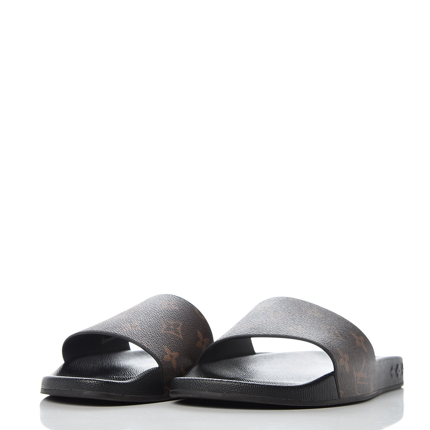Louis Vuitton Rubber Monogram Mens Waterfront Mules 6 Macassar 3 of 9