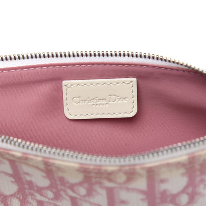Christian Dior Monogram Mini Saddle Pochette Pink 6 of 10