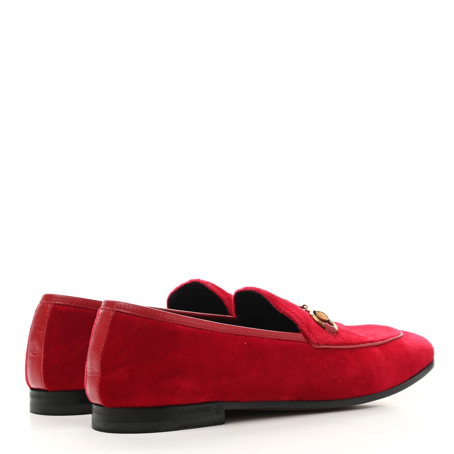 Velvet Horsebit Womens Jordaan Loafers 35.5 Hibiscus Red