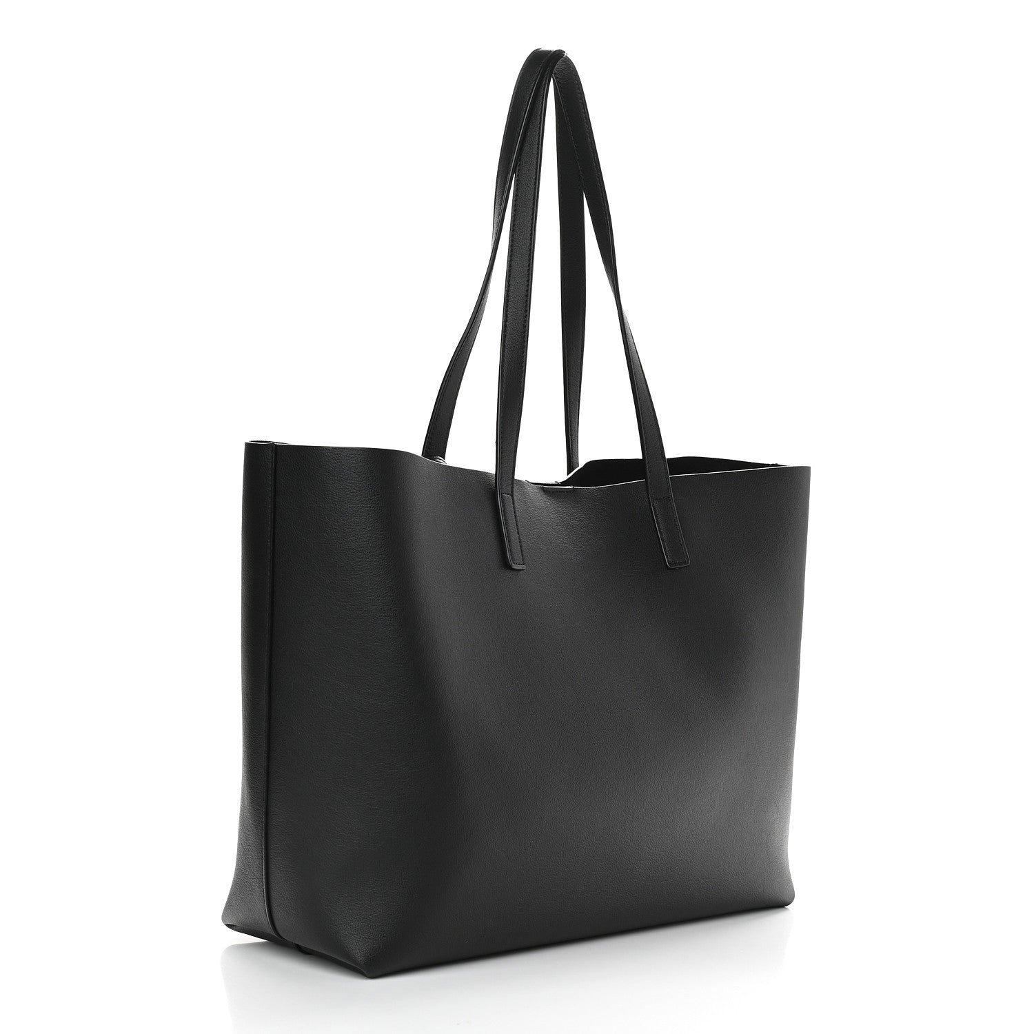 Saint Laurent Calfskin Large Shopping Tote Black 4 of 9