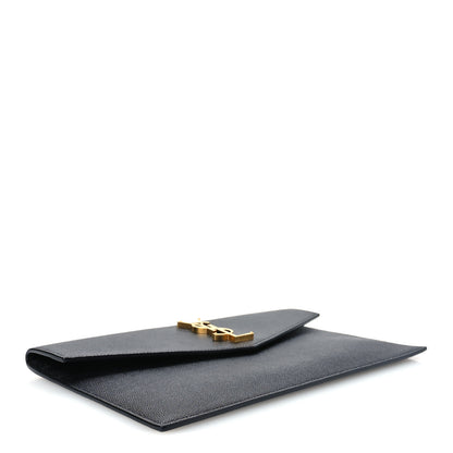 Saint Laurent Grain De Poudre Uptown Pouch Black 4 of 9