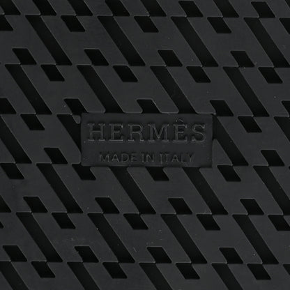 Hermes Calfskin Womens Chypre Sandals 38.5 Black 6 of 12