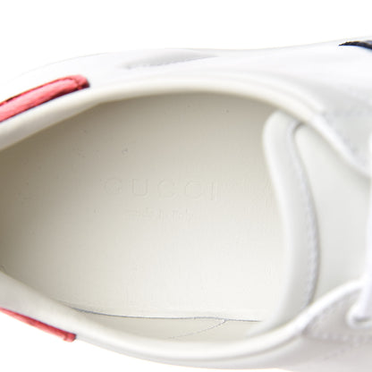 Gucci Calfskin Ayers Web Blind for Love Embroidered Womens Ace Sneakers 36.5 White 7 of 10