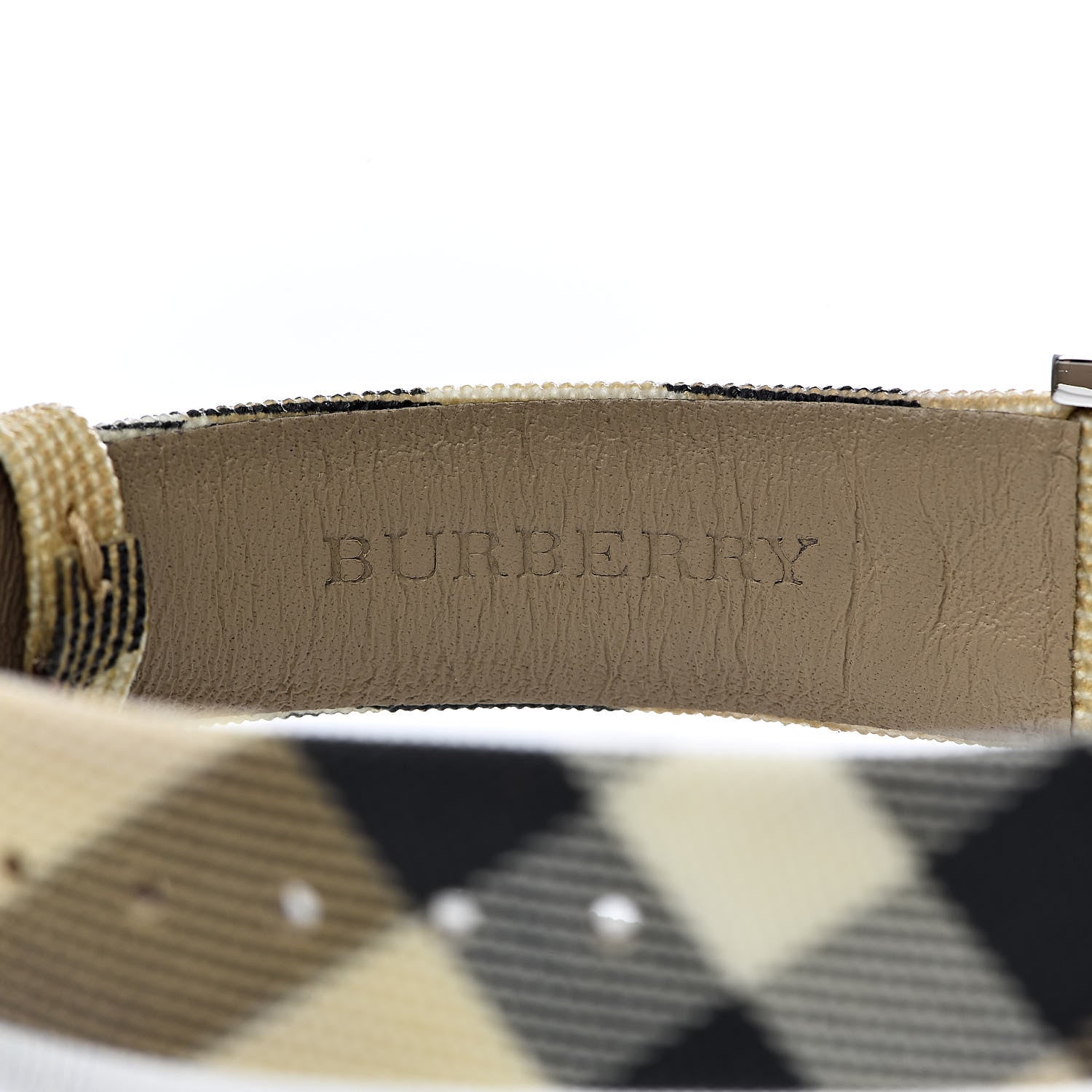 Burberry Stainless Steel Calfskin 28mm Heritage Nova Check Quartz Watch BU1387 7 of 7