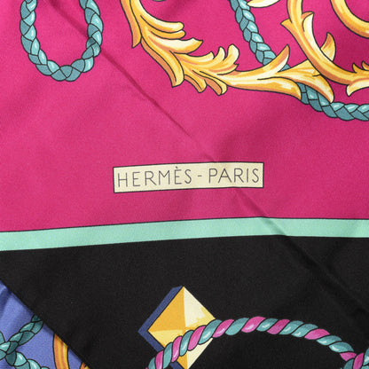 Hermes Silk Les Cles Maxi Twilly 2 of 3