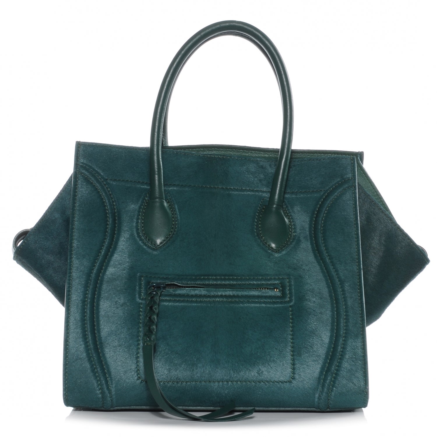 Celine Pony Hair Small Phantom Luggage Jade 1 of 7