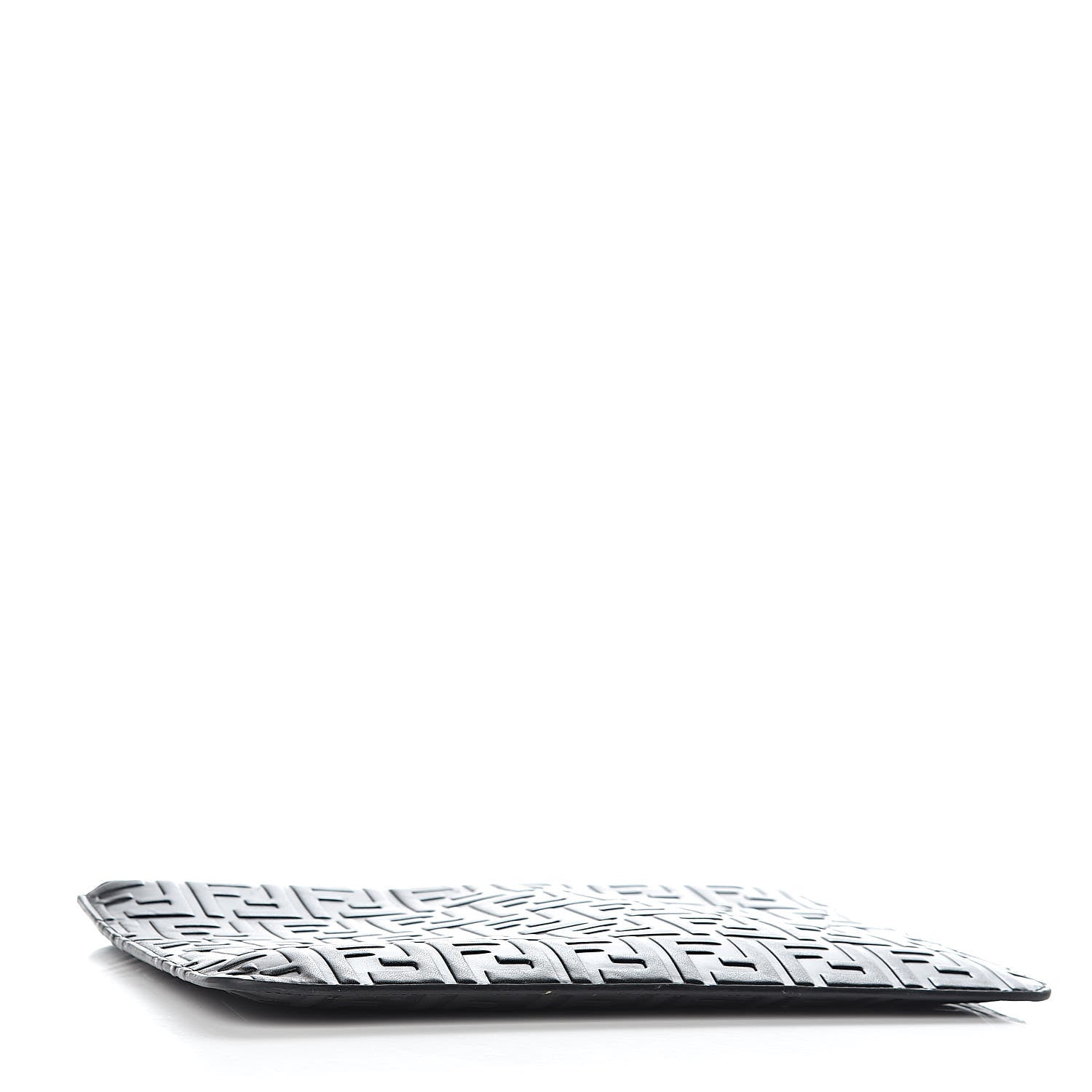 Fendi Vitello Grace FF 1974 Embossed Pouch Black 4 of 10