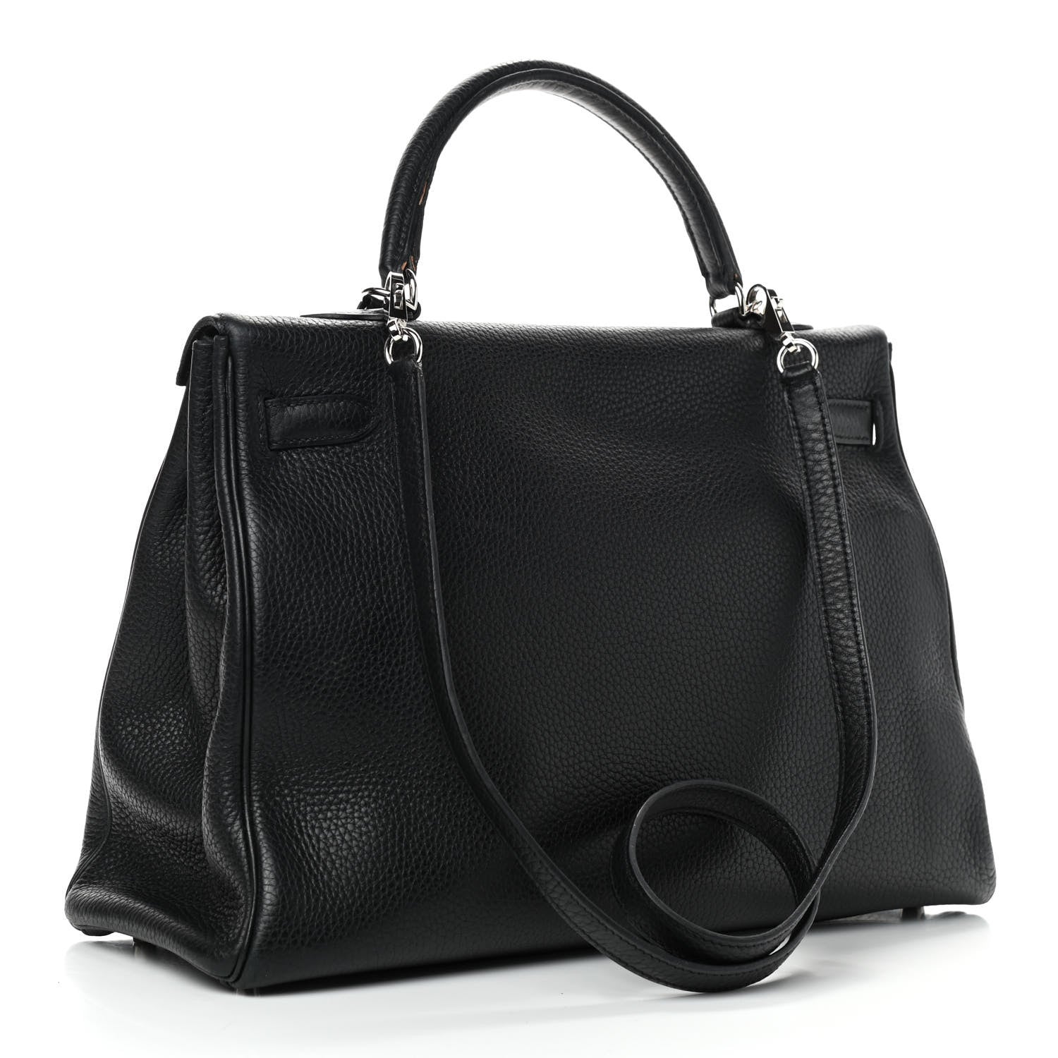 Hermes Taurillon Clemence Kelly Retourne 35 Black 3 of 15