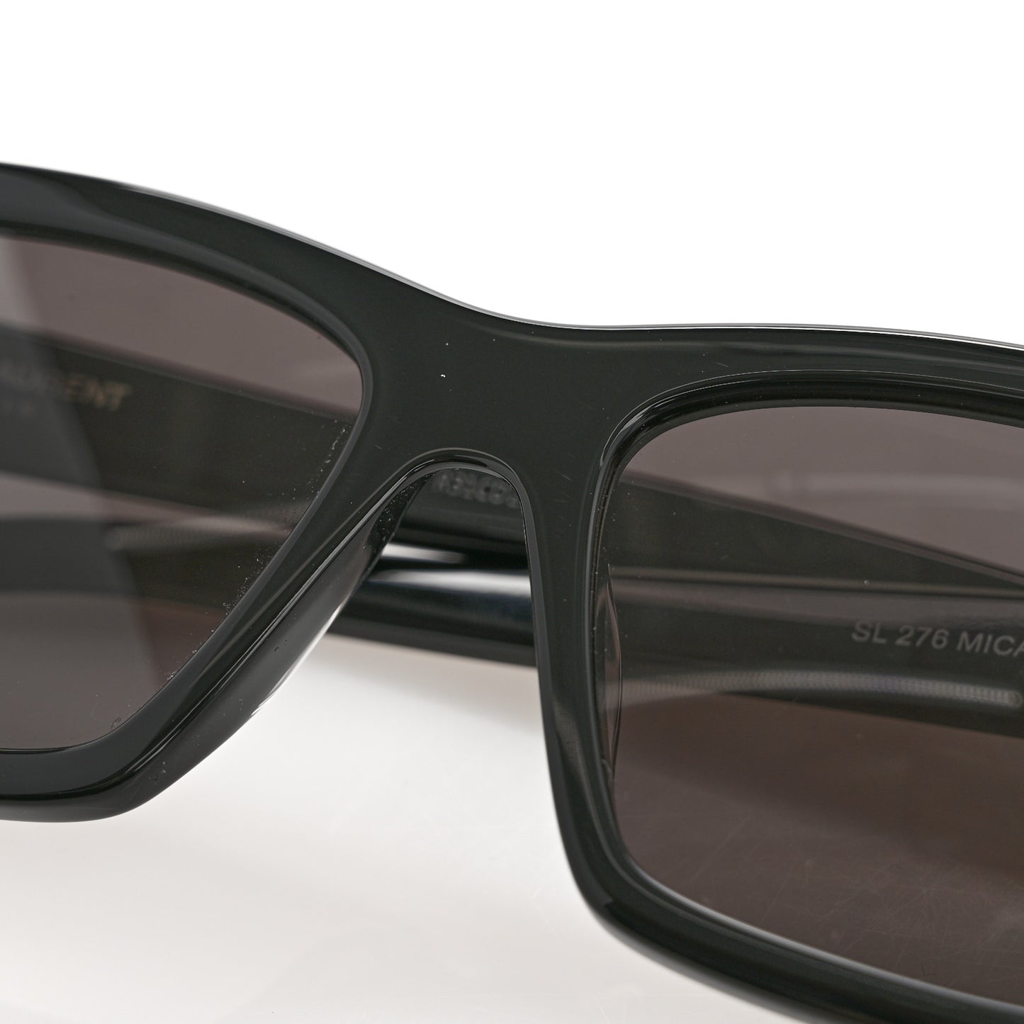 Acetate Mica Cat Eye Sunglasses SL 276 Black