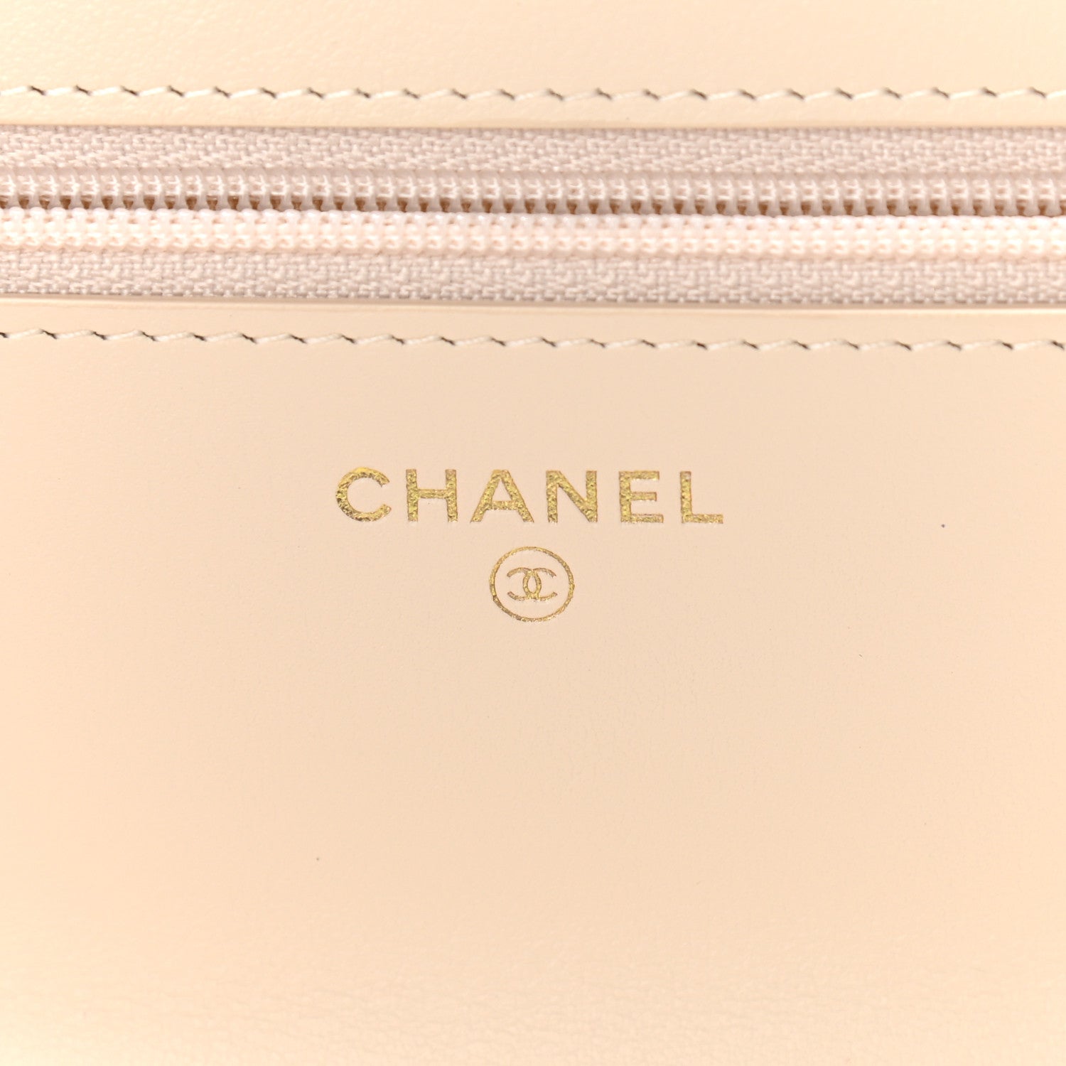 Chanel Goatskin Quilted Chanel 19 Wallet On Chain WOC Light Beige 5 of 9
