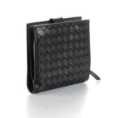 Bottega Veneta BOTTEGA VENETA Nappa Intrecciato French Flap Wallet Nero Black 3 of 8