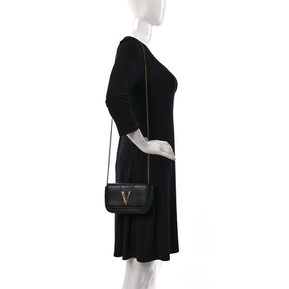 Versace Vitello Virtus Mini Chain Bag Black 2 of 14