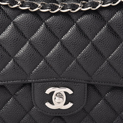 Chanel Caviar Quilted Medium Double Flap Black 10 of 10