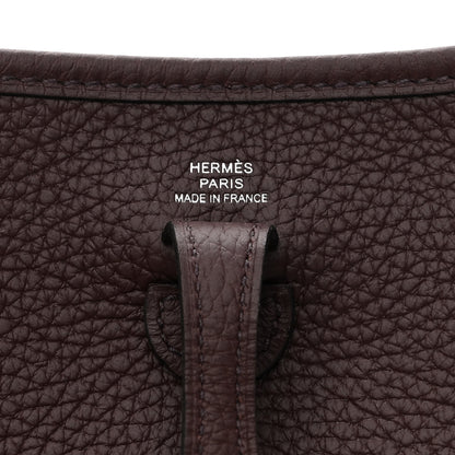 Hermes Taurillon Clemence Maxi Quadrille Evelyne TPM Rouge Sellier Bleu Bill Biscuit Rouge H 6 of 11