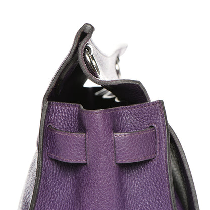Hermes Taurillon Clemence Jypsiere 34 Ultraviolet 12 of 25