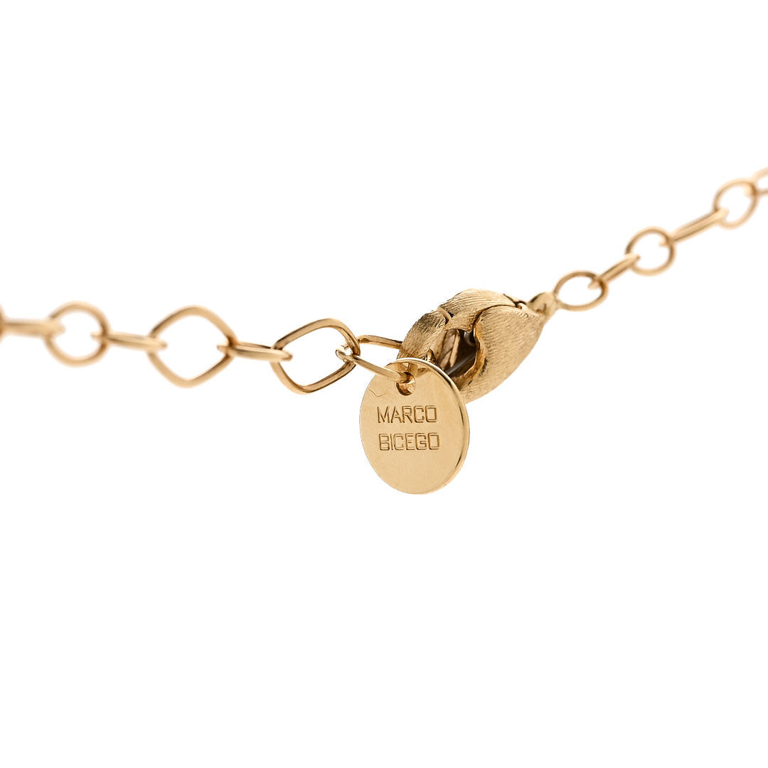 Marco Bicego 18K Yellow Gold Lunaria 5 Leaf Necklace 5 of 5
