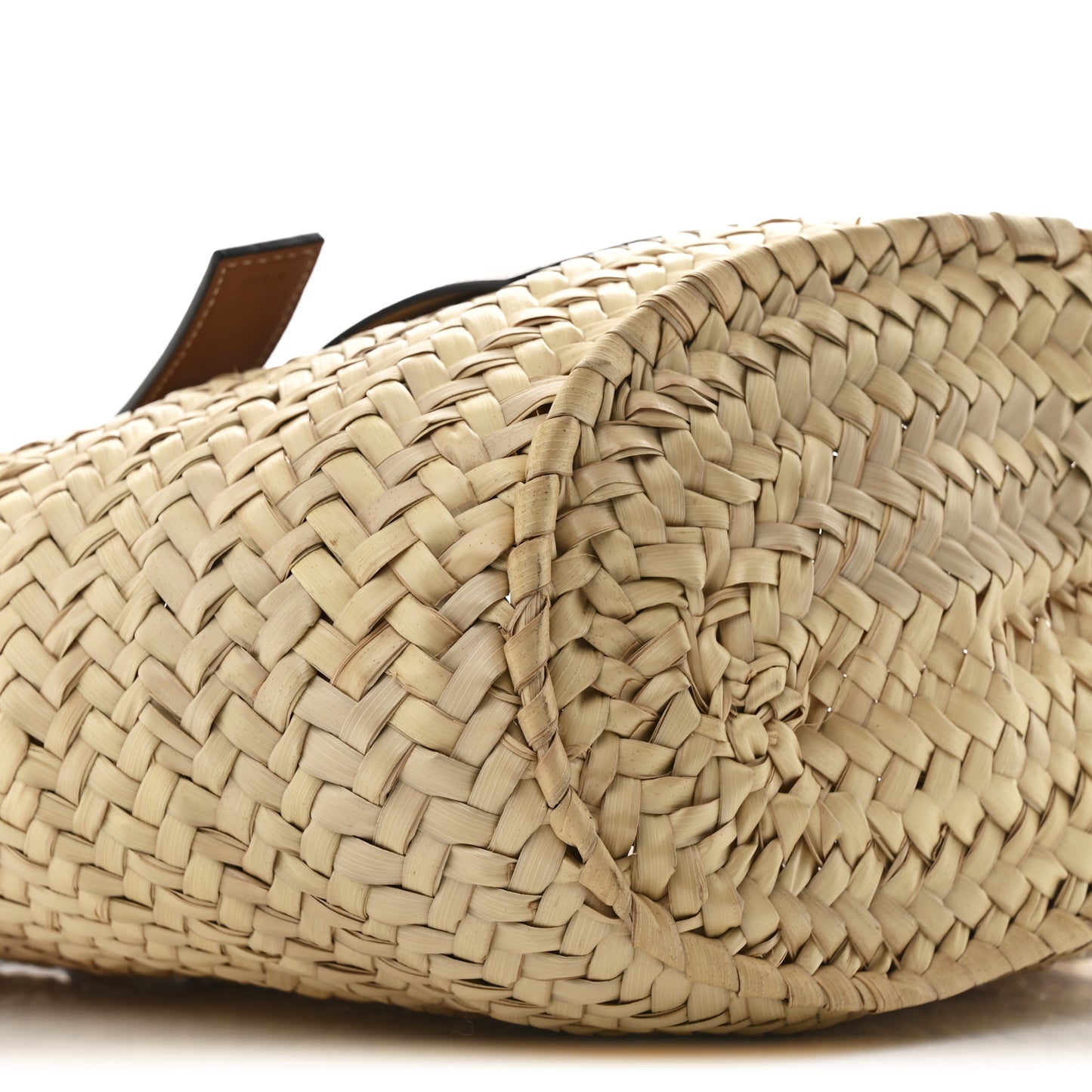 Raffia Basket Tote Bag Natural Tan