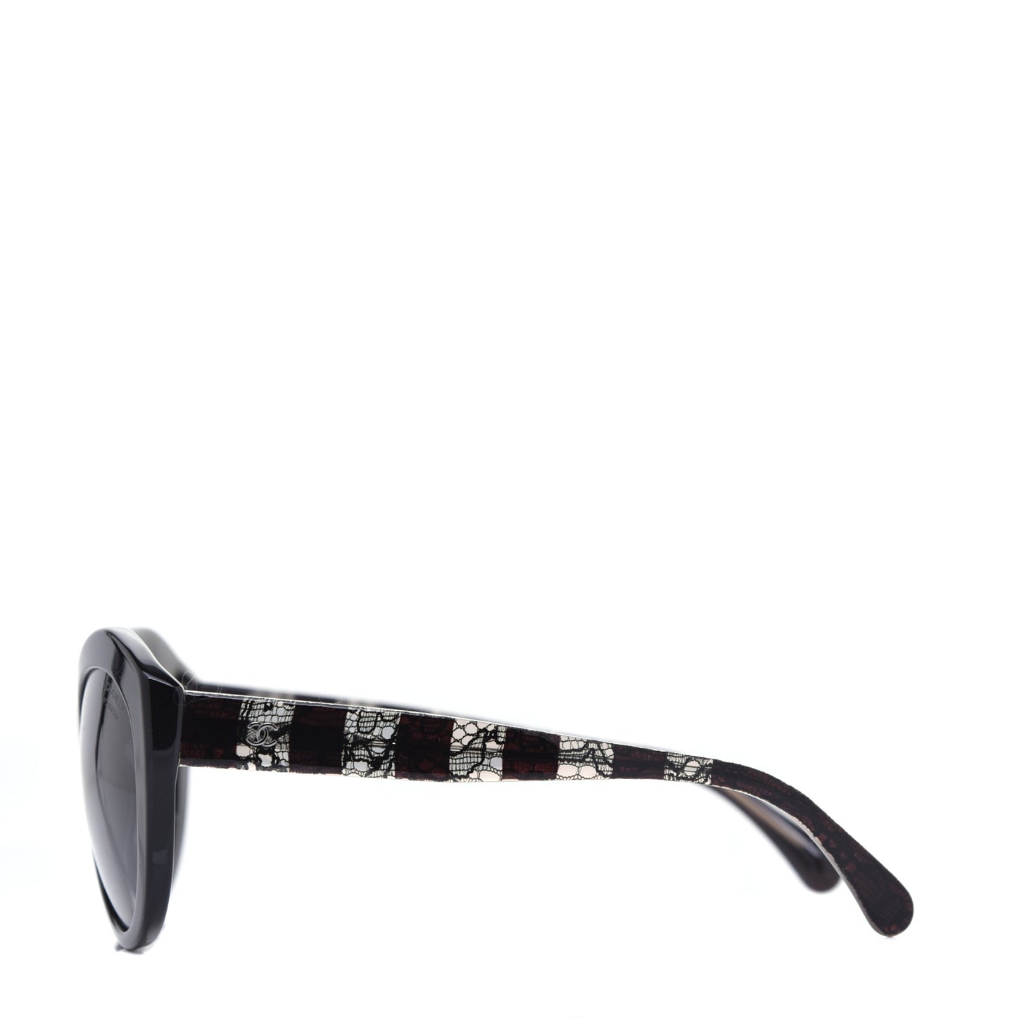 Acetate Lace Effect Sunglasses 5294 Black
