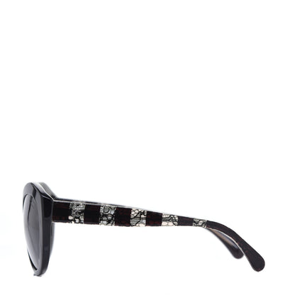 Chanel Acetate Lace Effect Sunglasses 5294 Black 3 of 8