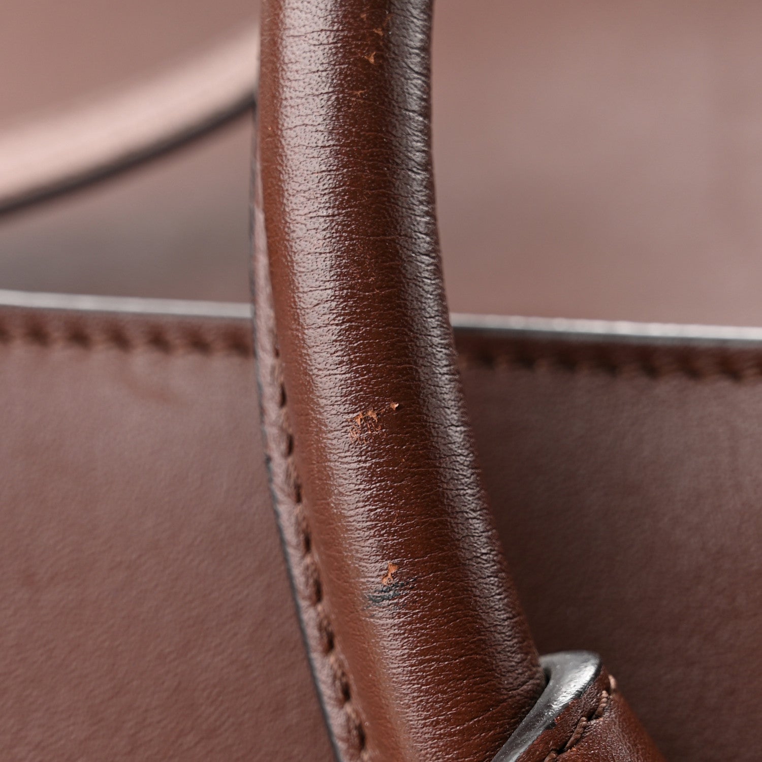 Celine Natural Calfskin Medium Tie Knot Tote Acajou 12 of 12