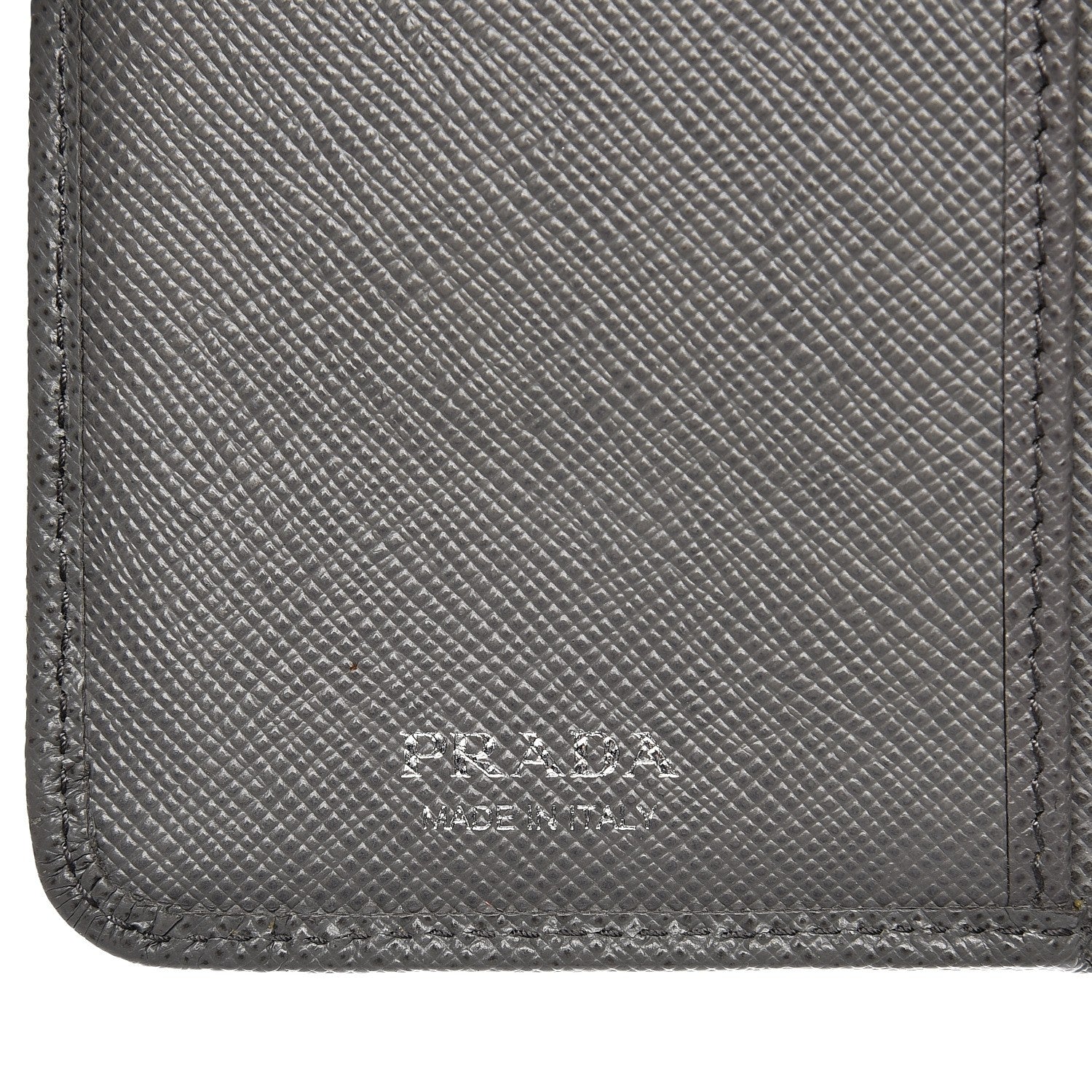 Prada Saffiano Metal Compact Wallet Marmo 6 of 11