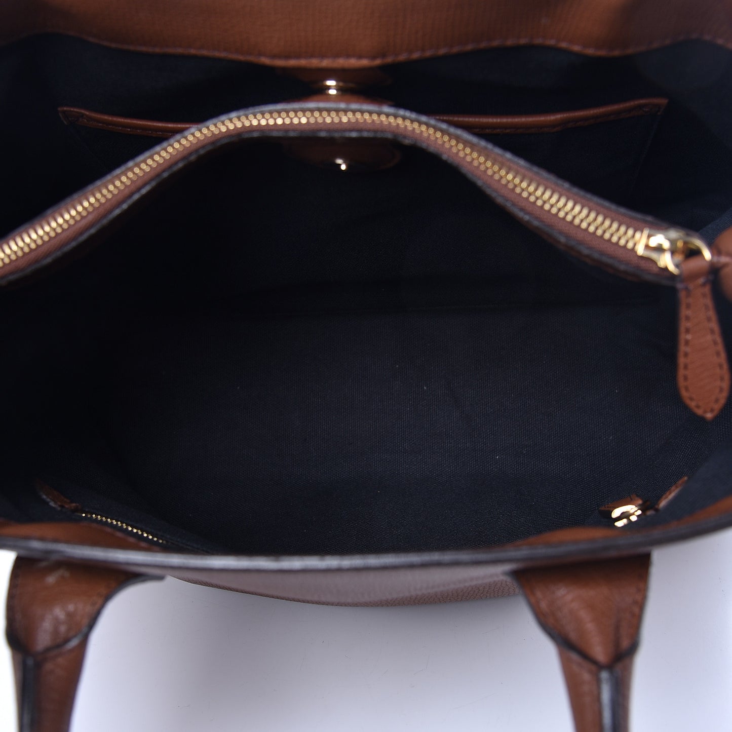 Grainy Calfskin House Check Medium Banner Tote Tan