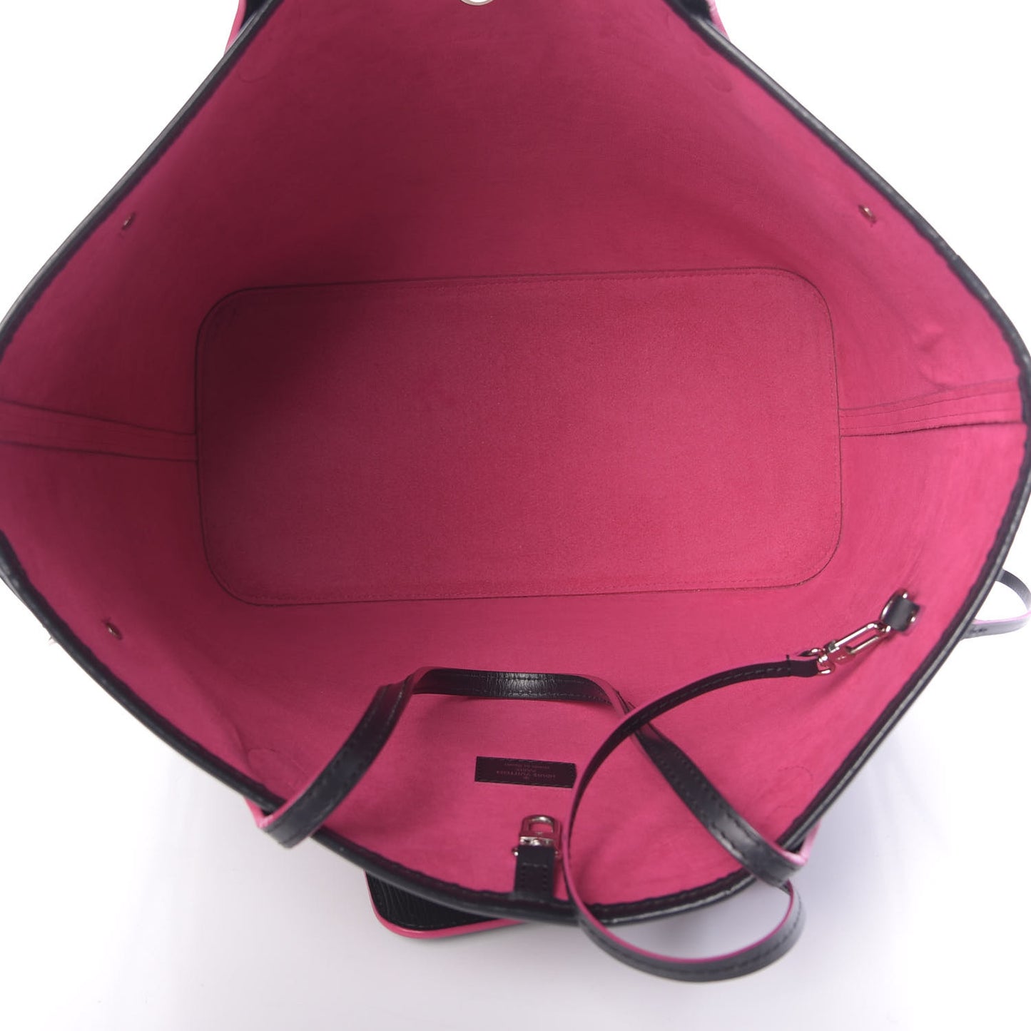 Epi Neverfull MM Black Hot Pink