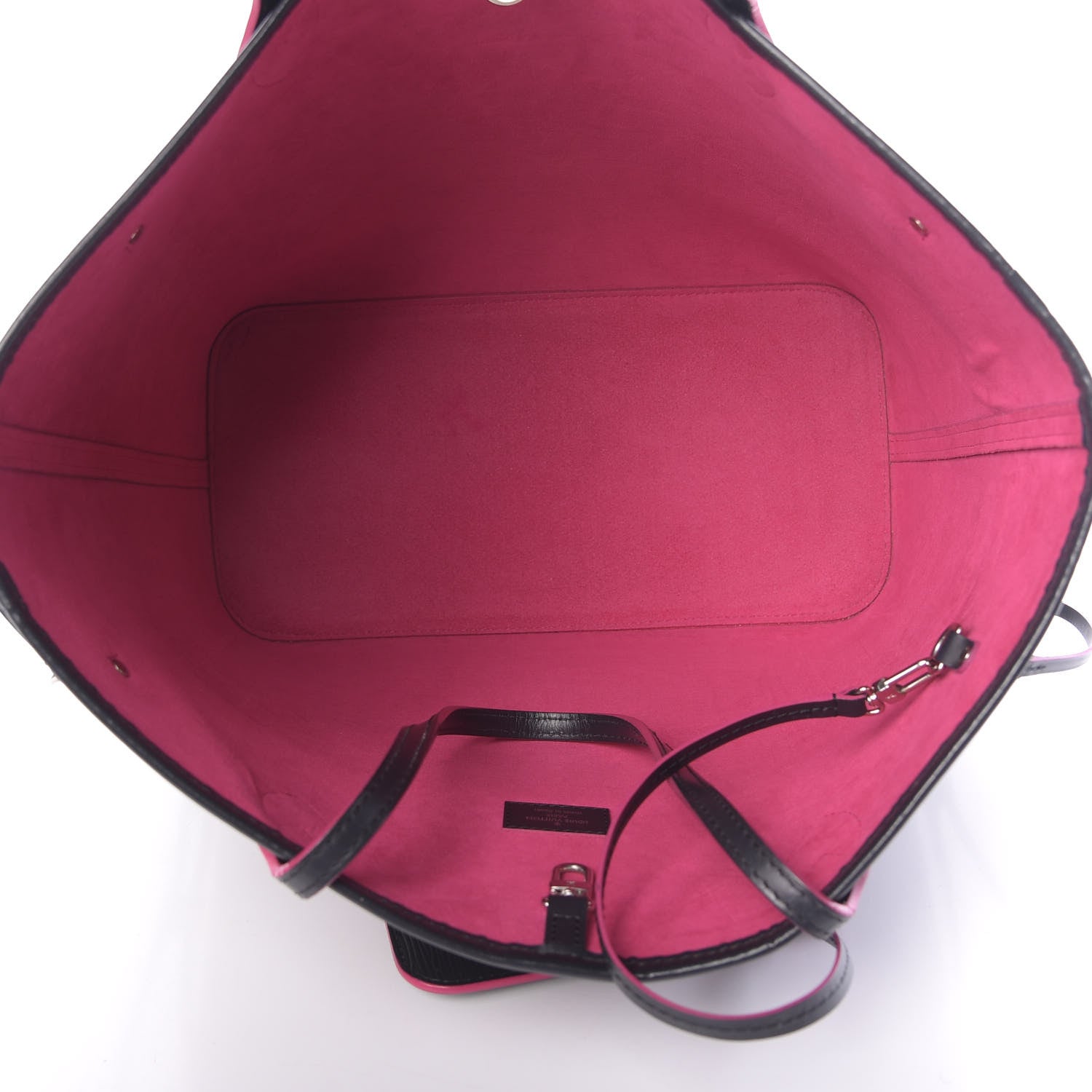 Louis Vuitton Epi Neverfull MM Black Hot Pink 6 of 17
