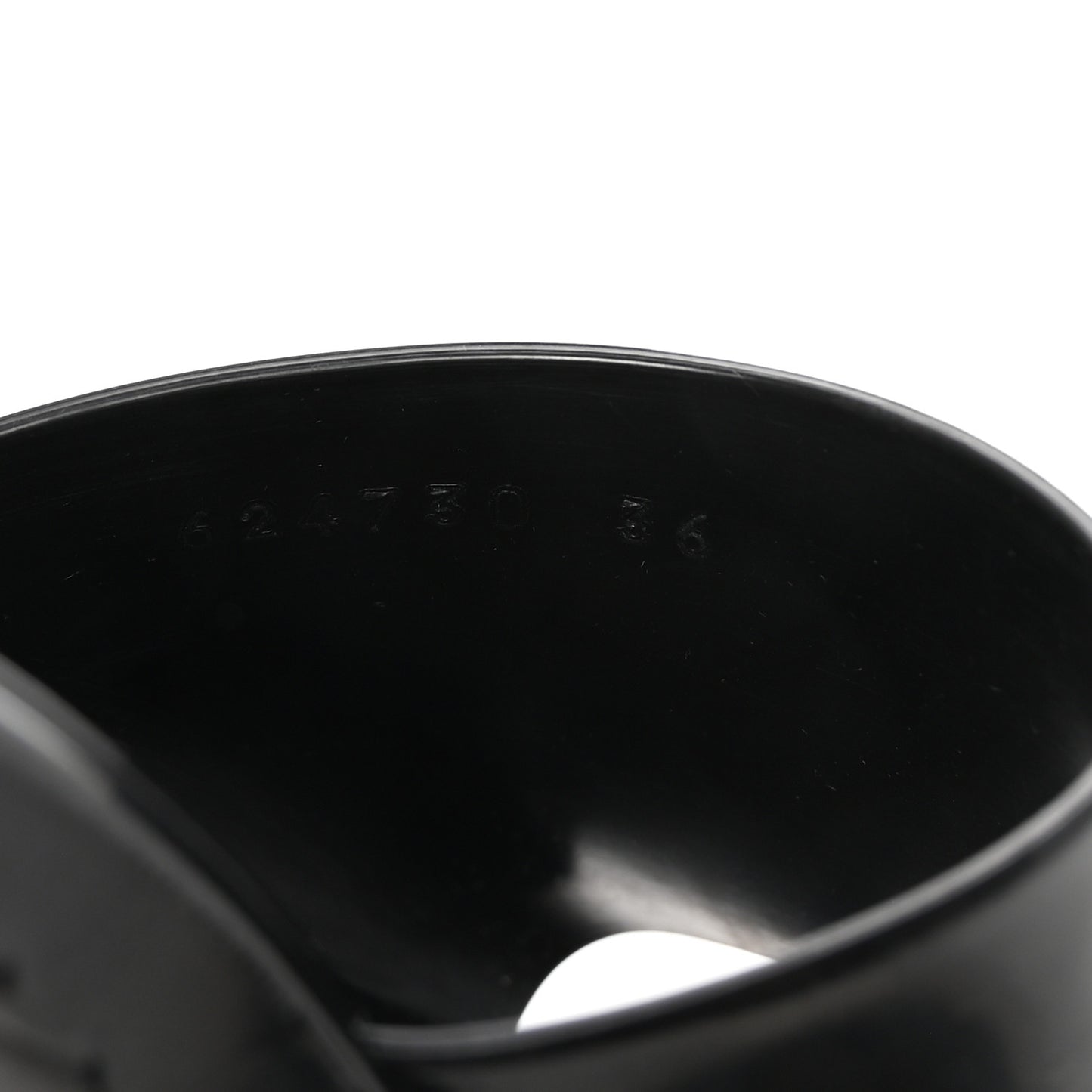 Rubber Gucci Logo Womens Platform 20/60mm Slide Sandals 36 Black