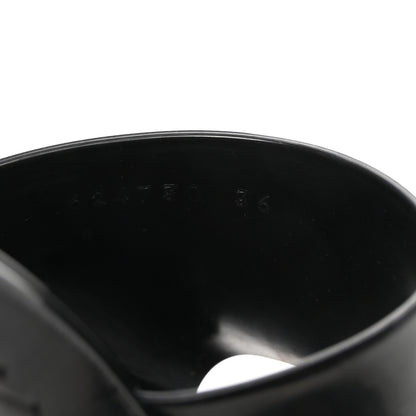 Gucci Rubber Gucci Logo Womens Platform 20/60mm Slide Sandals 36 Black 9 of 10