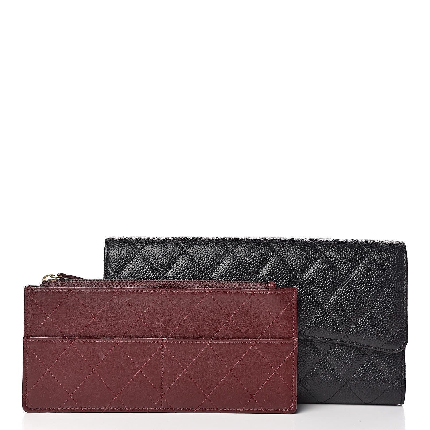 Chanel Caviar Quilted Travel Wallet Black 3 of 8