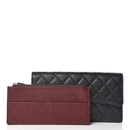 Chanel Caviar Quilted Travel Wallet Black 3 of 8