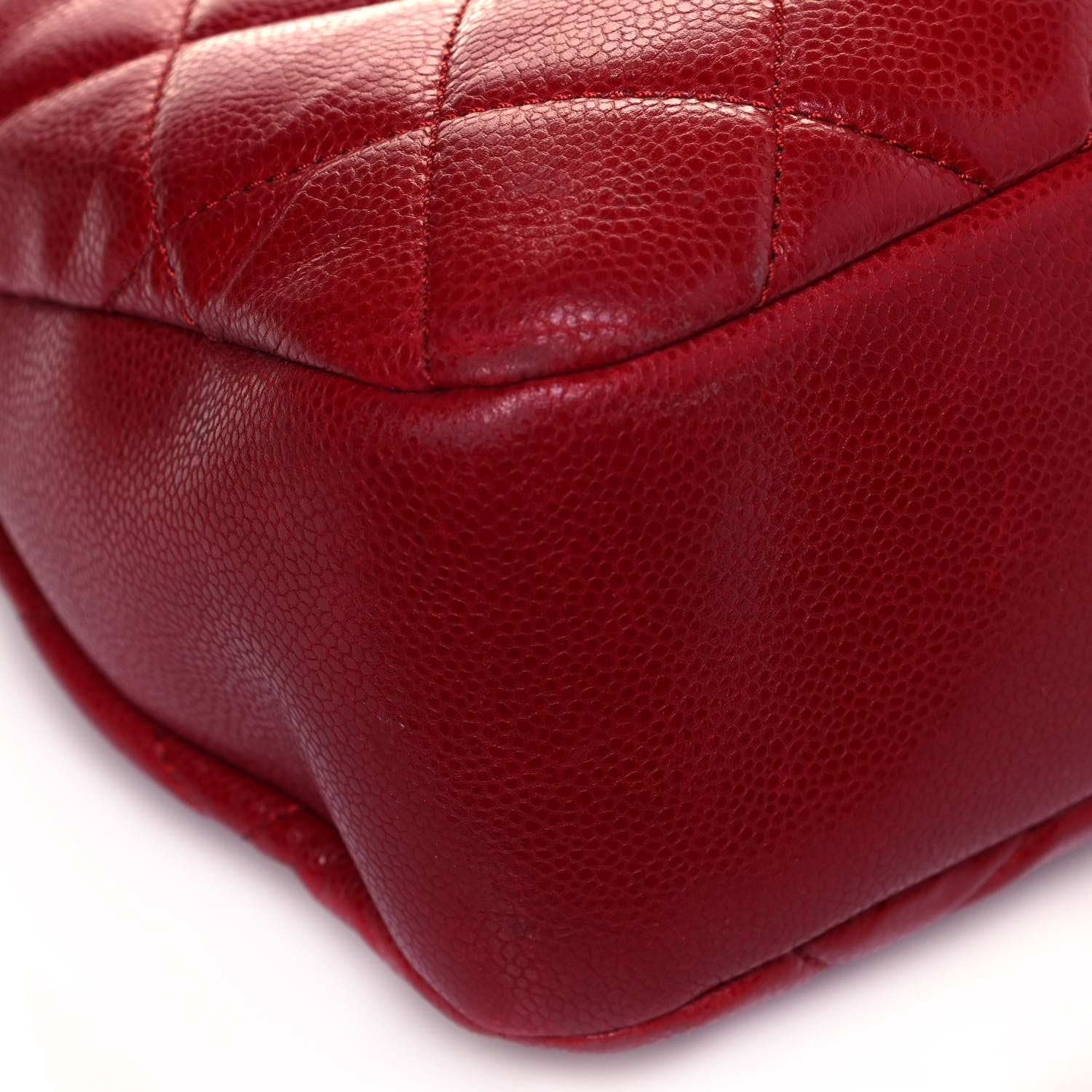 Chanel Caviar Quilted Timeless CC Soft Tote Red 8 of 11