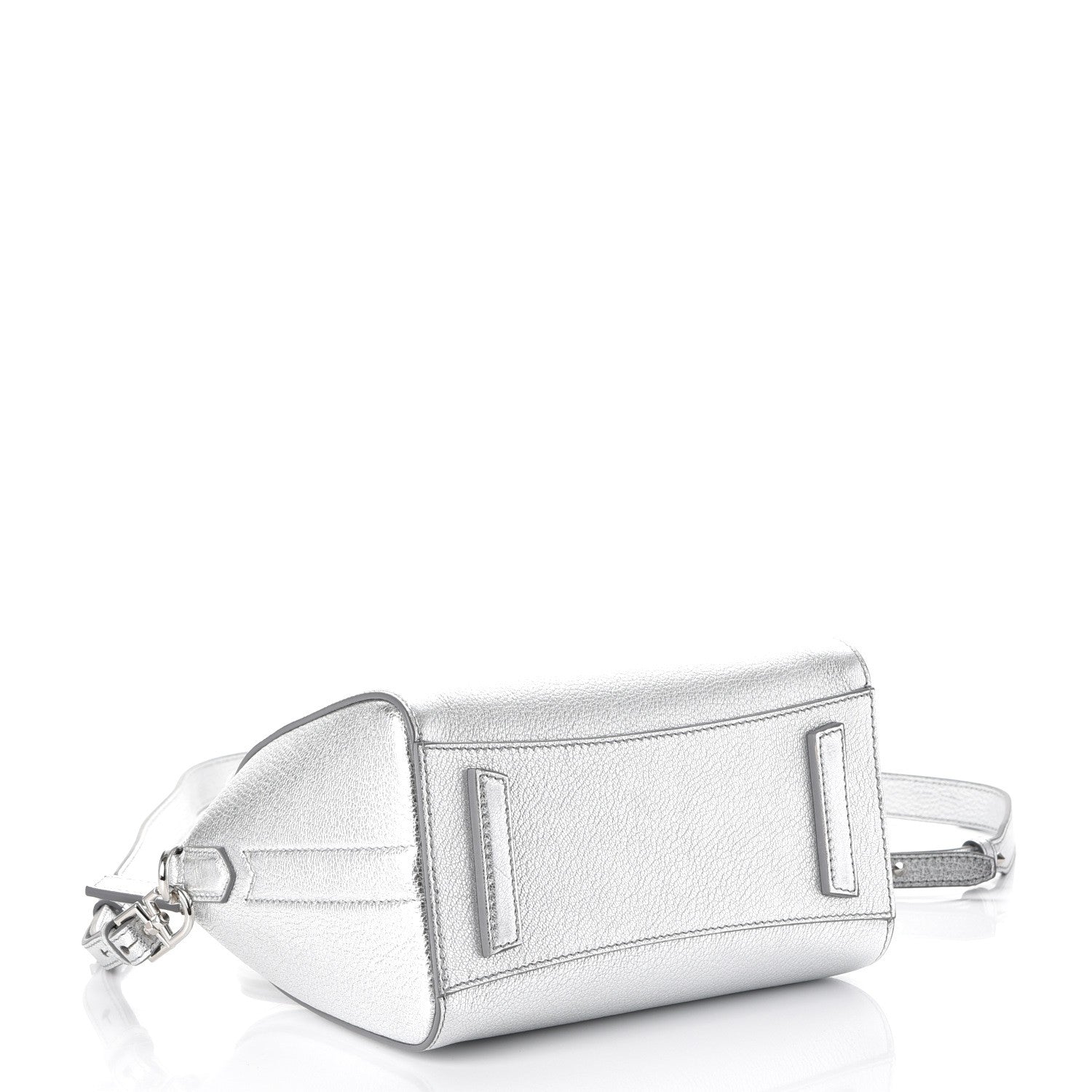 Givenchy Metallic Sugar Goatskin Mini Antigona Silver 5 of 8