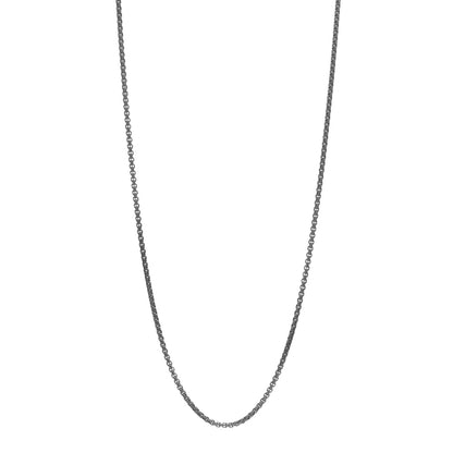 David Yurman Titanium Sterling Silver 2.7mm Medium Box Chain Necklace 22" 1 of 3