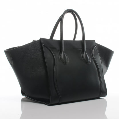 Celine Smooth Calfskin Medium Phantom Luggage Black 4 of 9