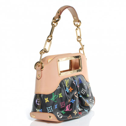Louis Vuitton Monogram Multicolor Judy PM Black 3 of 8
