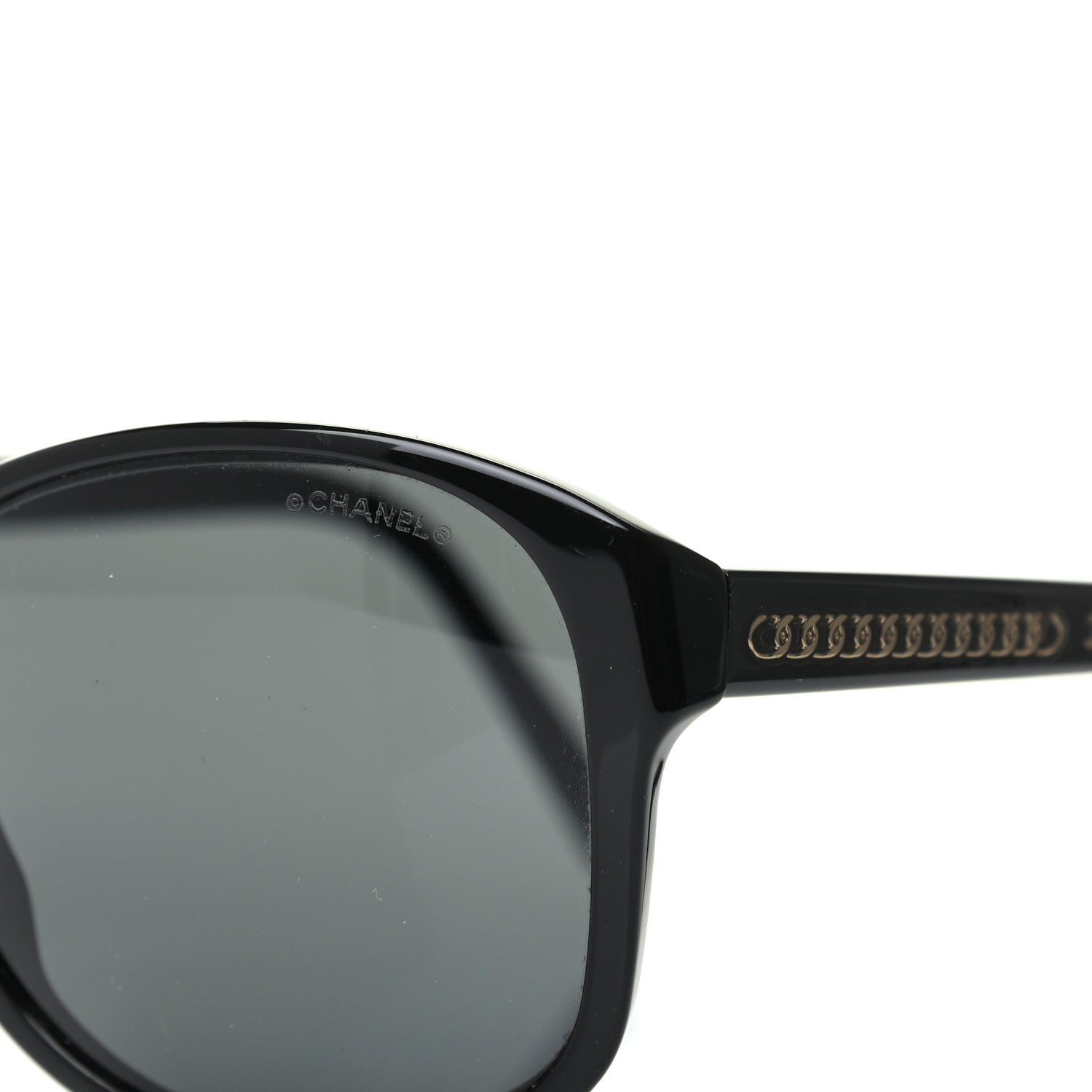 Chanel Acetate CC Chain Sunglasses 5128 Black 7 of 8