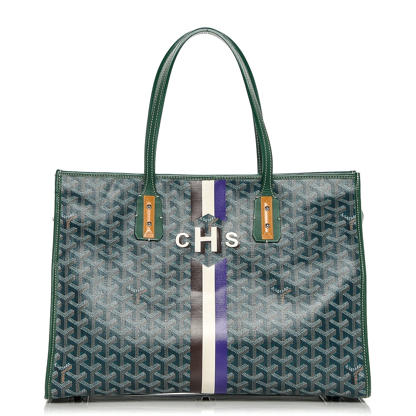 Goyardine Marquises Tote Green
