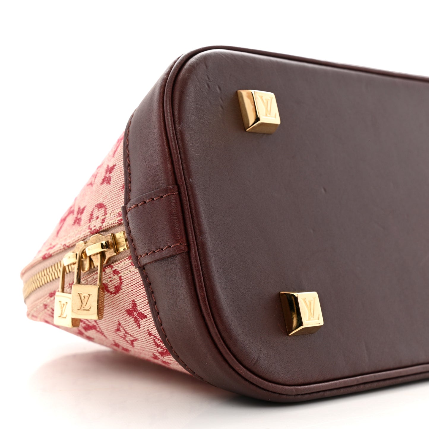 Mini Monogram Alma Long Cherry