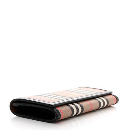 Burberry E-Canvas Icon Stripe Halton Continental Wallet Archive Beige 4 of 7